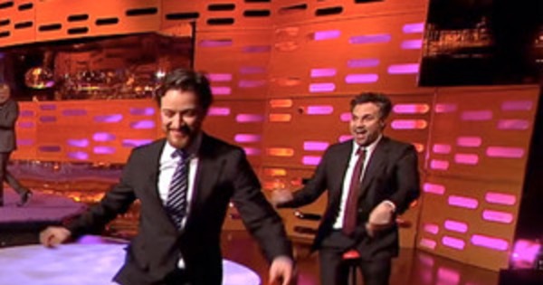 James Mcavoy Mark Ruffalo Ride Unicycles On The Graham Norton Show